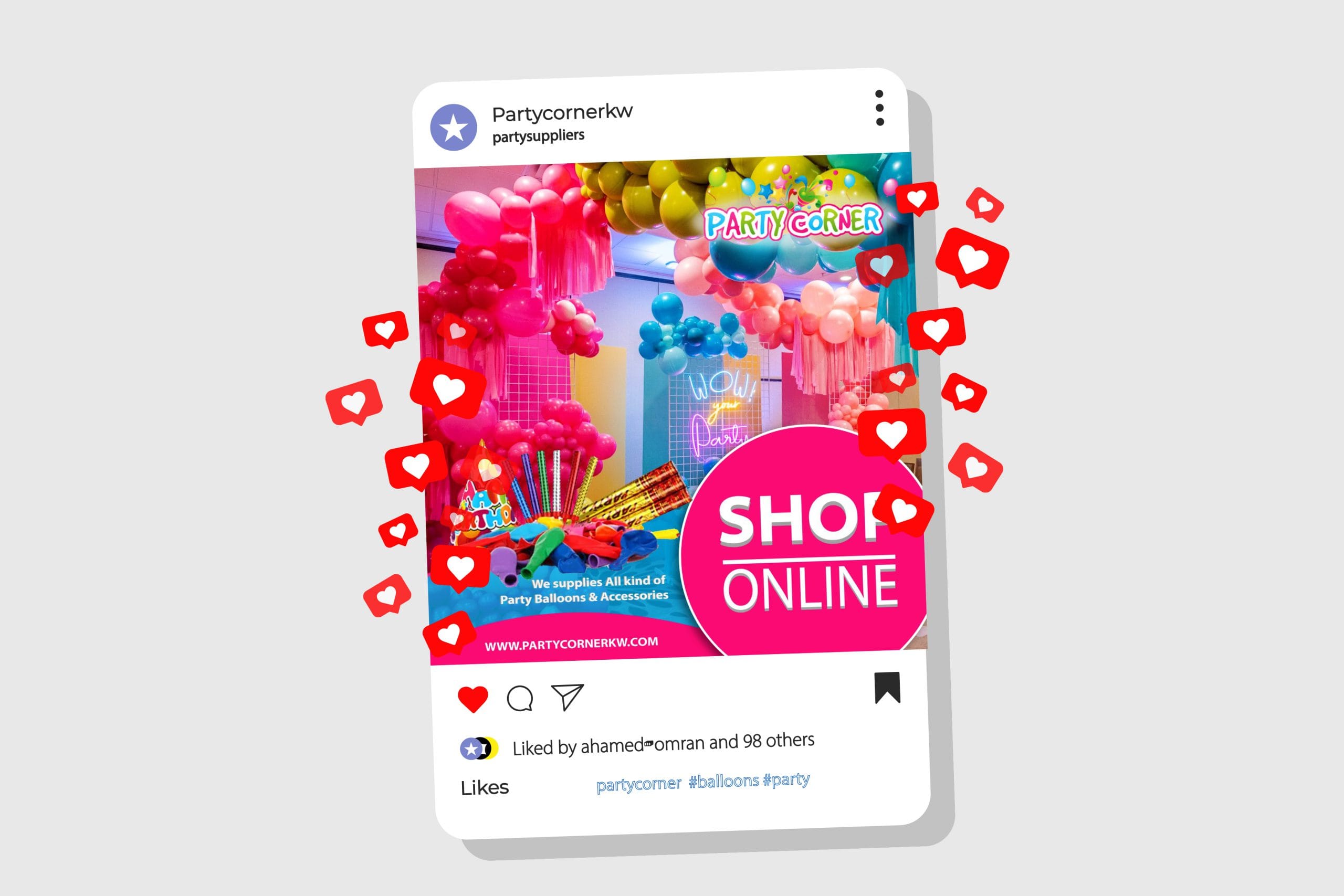 Partycorner – Social Media Posts