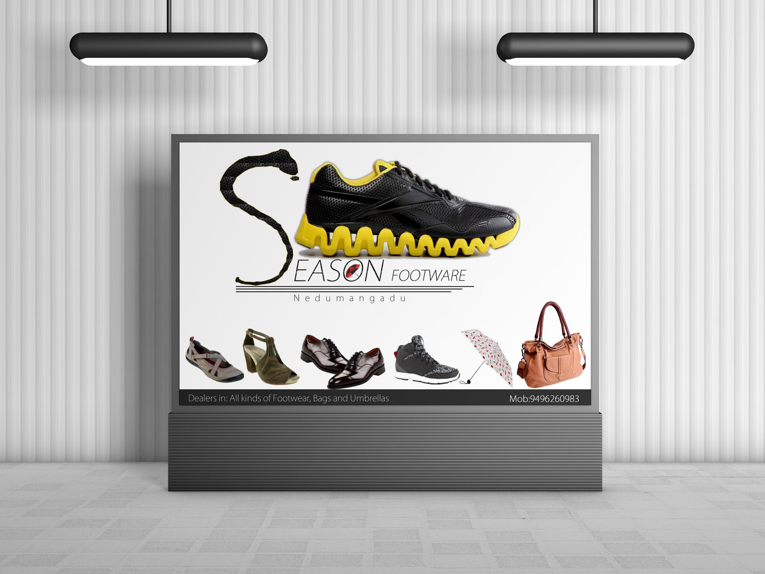 Free Mall Indoor Billboard Digital Ad Mockup PSD For Advertisement 2020
