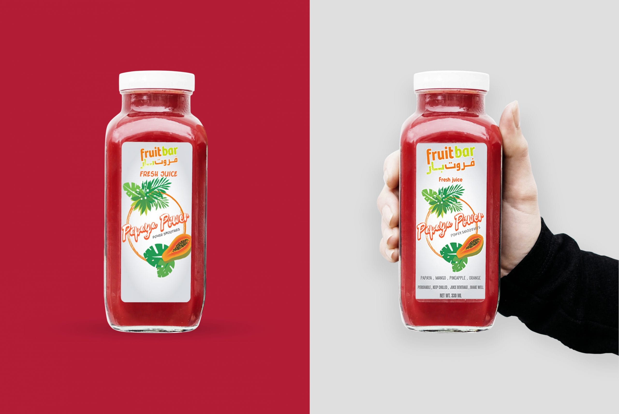 Fruit bar Bottle Label