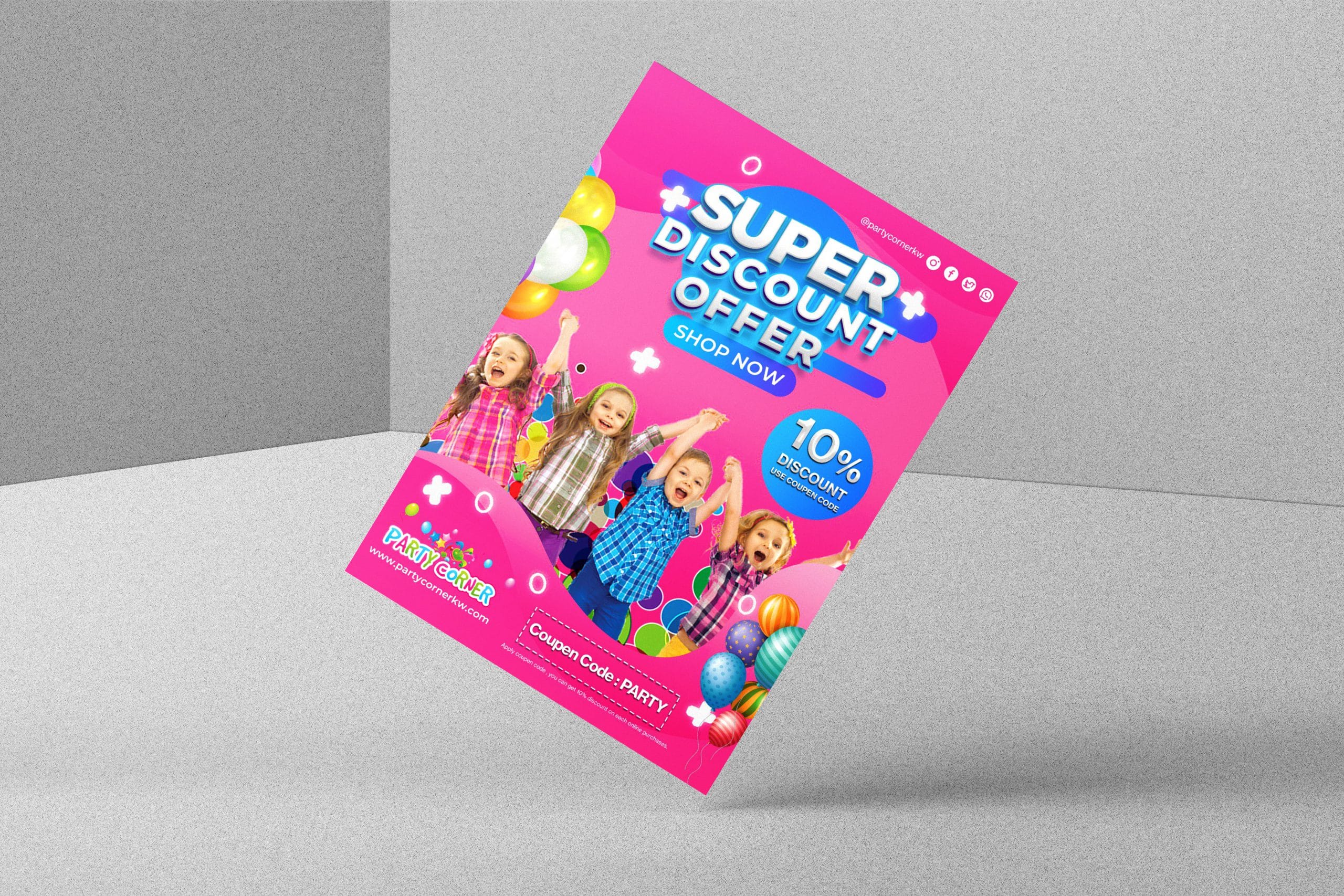 Partycorner – Discount Flyer