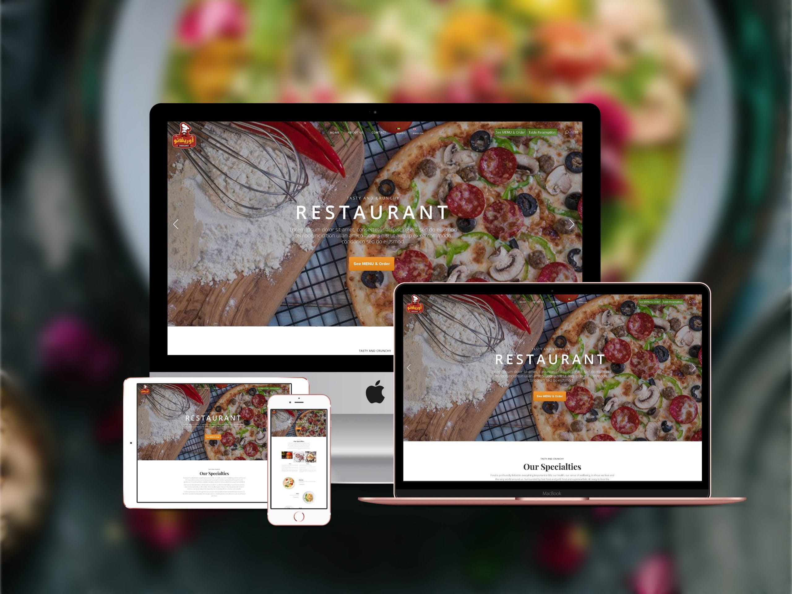 Oregano Restaurant Website