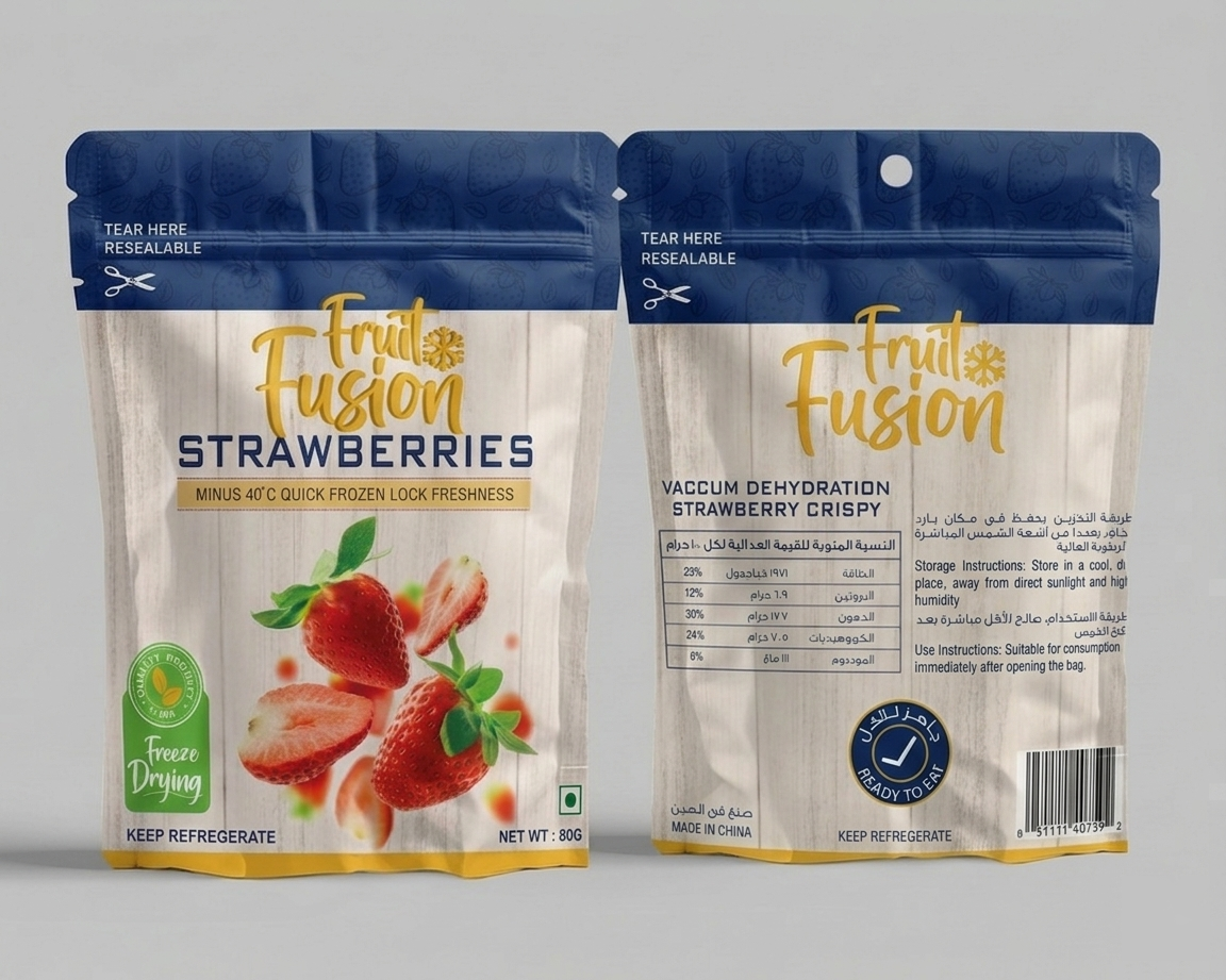 Suma – Product Package for Dried Strawberry fruit